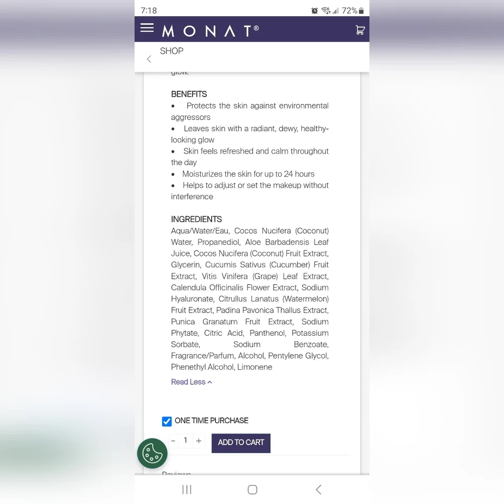 NEW Monat - Hydrate & Refresh Face Mist